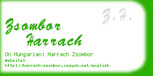 zsombor harrach business card